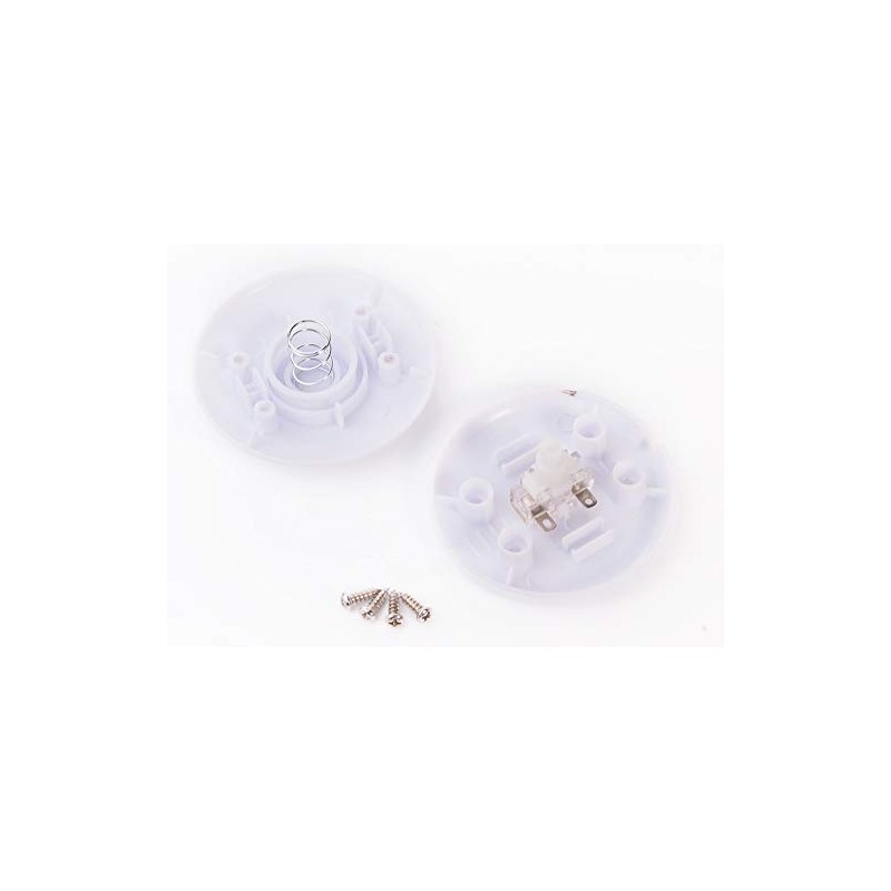 edi-tronic Foot Switch Round White 2A 250V Floor Lamp Switch