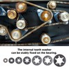 285Pcs Starlock Washer Internal Tooth Lock Fastener M3 M4 M5