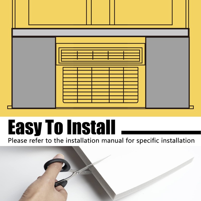 Powrocket Window Air Conditioner Foam Insulated Panel, 17-Inch High x