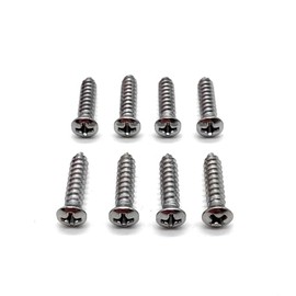 REGION OFFROAD Headlight Bezel/Turn Signal/Side Marker Screws compatible with Jeep Wrangler YJ 1987-1995 (Chrome)