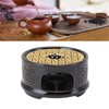 Teapot Warmer Tea Coffee Warmer Base Ceramic Heater with Spoon