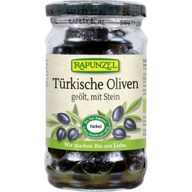 Rapunzel Black Olives with Stone, Oiled (185 g) - Organic