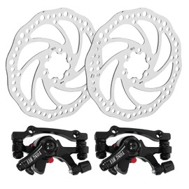 Toddmomy Bike Disc Brake Kit Front and Rear Brake Caliper, Bike Disc Brake Rotor, Disc Brake Set for Mountain Bike, Road Bike