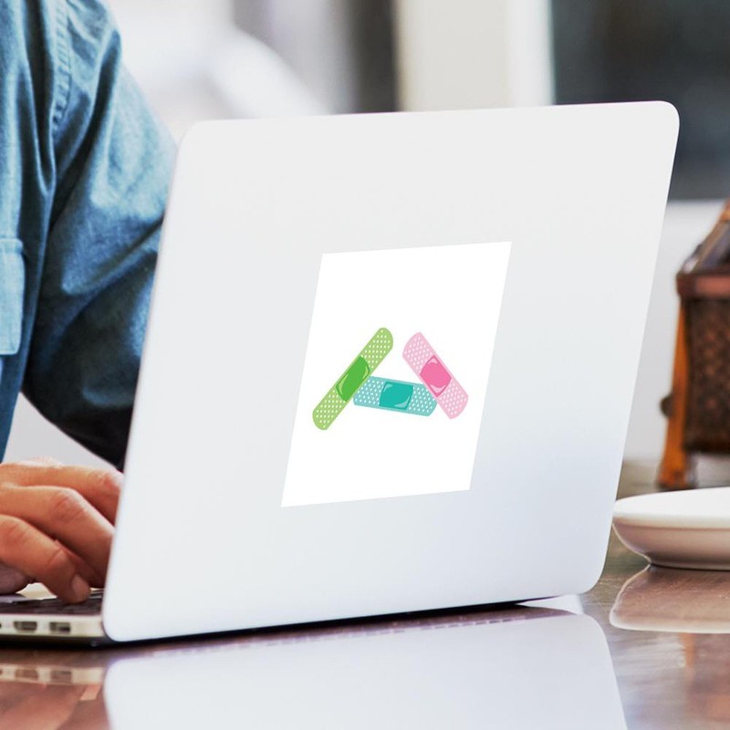 CafePress Band Aids Sticker Square Bumper Sticker Car Decal