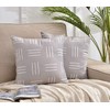 DWDC Velvet Pillow Covers 16X16 inch Pack of 2 Gray
