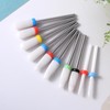 Wanmu 10Pcs Ceramic Nail Drill Bits, 3/32 Professional Acrylic Nail