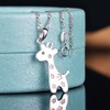 Yumilok Jewelry 925 Sterling Silver Cubic Zirconia Lovely Giraffe Sika