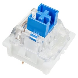Interruptores OUTEMU, intercambiables en caliente de 3 pines - Paquete de reemplazo DIY equivalente a Cherry MX para teclados mecánicos de juego - Paquete de 90 piezas (Azul)