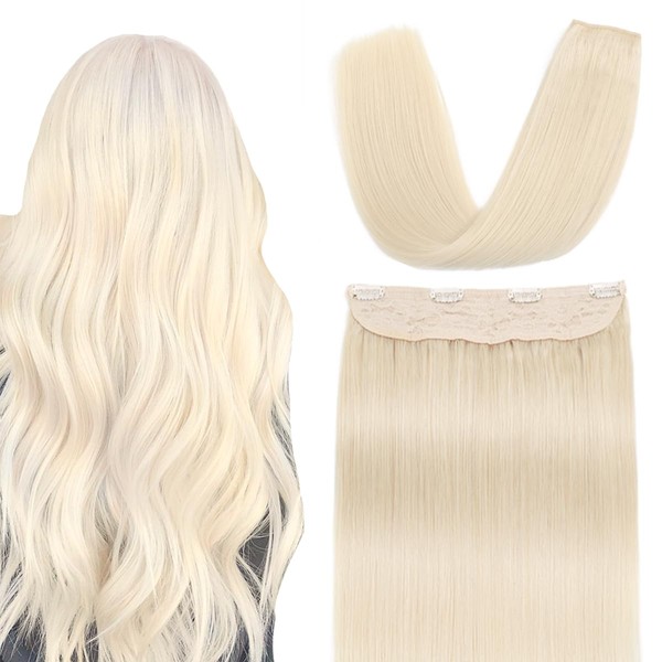 SURNEL Hlao Hair Extensions Real Human Hair Platinum Blonde Invisible