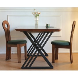 BOTAOYIYI Table Legs 28 inch, Dining Table Legs Heavy Duty,Metal Desk Legs Triangle Shape Industrial Modern Furniture Legs Table Base Set of 2 (28.3”H 23.6”W, 2 PCS)