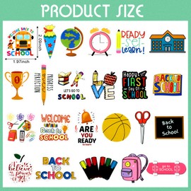 200 Pcs Back to School Stickers for Students Science Scrapbook Stickers for Kids Laptop Water Bottles Teacher Stickers Waterproof Stickers School Supplies Classroom Decorations DIY Craft(School Style)