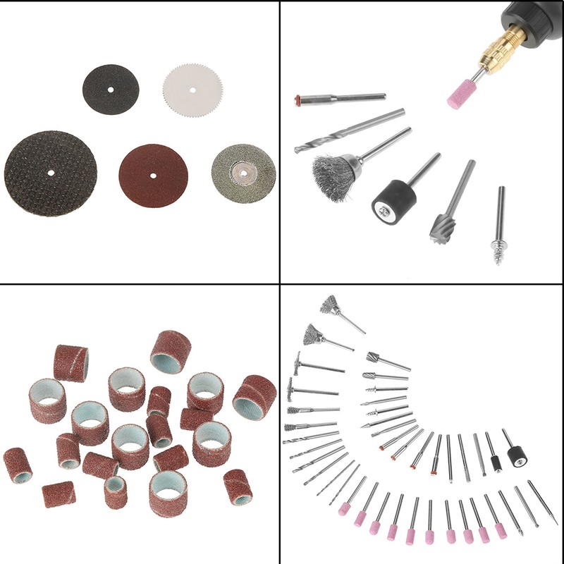 141pcs Mini Rotary Electric Grinder Tool Accessories Kit Grinding Polishing