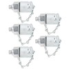 5Pcs Hydraulic Testing Adapter Thread Test Coupling Connectors Pressure Measuring