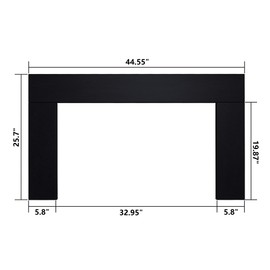 Trim kit Just for Valuxhome 36”Length 21” High Electric Fireplace Heater Insert
