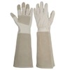 Long Sleeve Leather Gardening Gloves,Puncture resistant,Breathable Pigskin Leather Gauntlet,Rose Pruning
