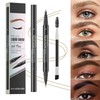 Vawolecy Microblading Eyebrow Pen, Brow Pencil 2-in-1 Dual-Ended Eyebrow Pencil