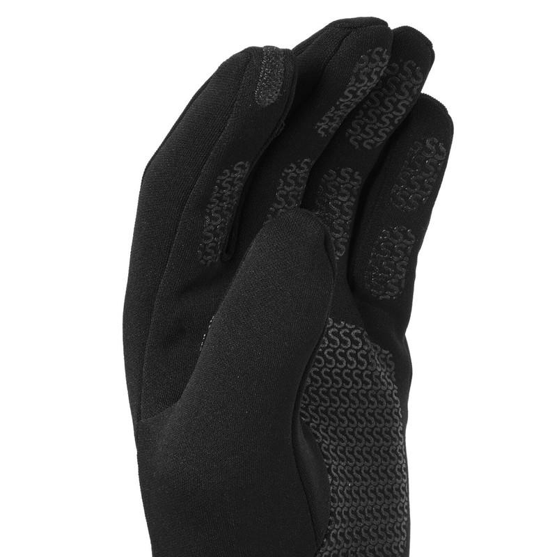 SEALSKINZ Acle Nano Fleece Water Resistant Cold Weather Gloves, Black,