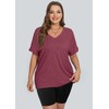 WIHOLL Womens Beach Fashion Plus Size Shirts Summer 2025 Tunic