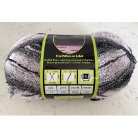 JO-ANN SENSATIONS RAINBOW  BOUCLE Yarn Pink/Grey 11 Oz 853 Yards