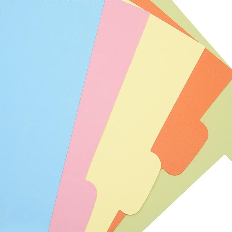 6 Pack Dividers 6 Holes A5 Index Paper Dividers 30