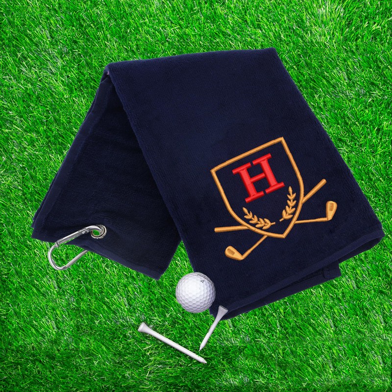 Always Looking Good Golf Towel with Monogrammed Embroidery Initial Letter