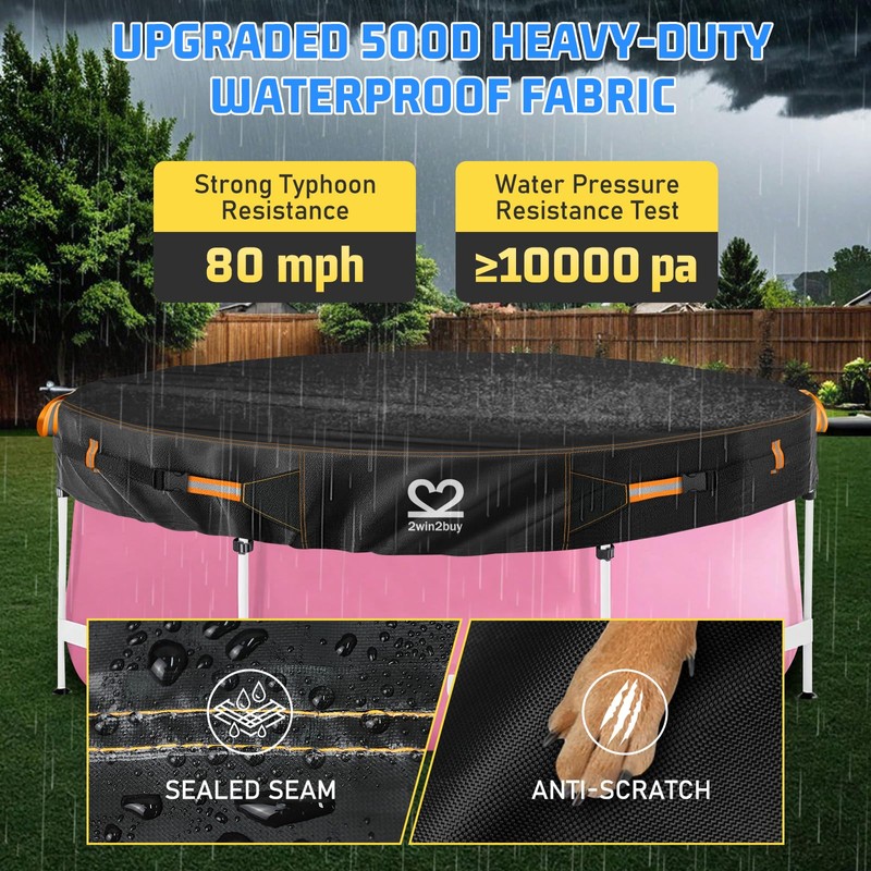 18ft Round Pool Cover Tarp, Solar Pool Covers for Above
