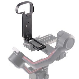 FOTGA Vertical Quick Release Plate L Bracket for Canon EOS R5 R6 Camera, Compatible with DJI Ronin RS 2/RSC 2/RS 3/RS 3 Pro/RS3 Mini Gimbal Stabiliser Arca Swiss Tripod Ball Head