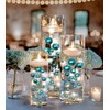 200 Floating Turquoise Blue Pearls with Matching Sparkling Gems-Jumbo Sizes-Fills
