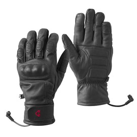 Gerbing Gyde 12V Hero Heated Motorcycle Gloves, Short Cuff, Microwire Heating Panels, High Impact Knuckle Protection S