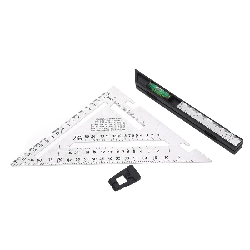 Woodworking Triangle Ruler 7in Dual Scale Square Angle Ruler Carpenter