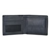 GERMANUS Leather Wallet (Black Croco), Black crocodile., Classic