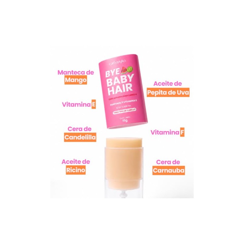 Bye Baby Hair (KiwiSandía) - Cera en barra para Peinar