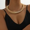 Danshinbow Punk Alloy Choker Necklace Snake Bone Clavicle Necklaces Jewellery