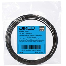 DIKOO 134503600 Dryer Drum Belt fit for GE fit for Frigidaire fit for Kenmore fit for Hotpoint Clothes Dryers Replace AP3865318, 5303283471, AH1148434, PS959964