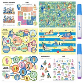 Inkredibles Bluey Poster Activity Kit – A3 Posters with Markers – Mess-Free Creative Fun for Kids Aged 3-5