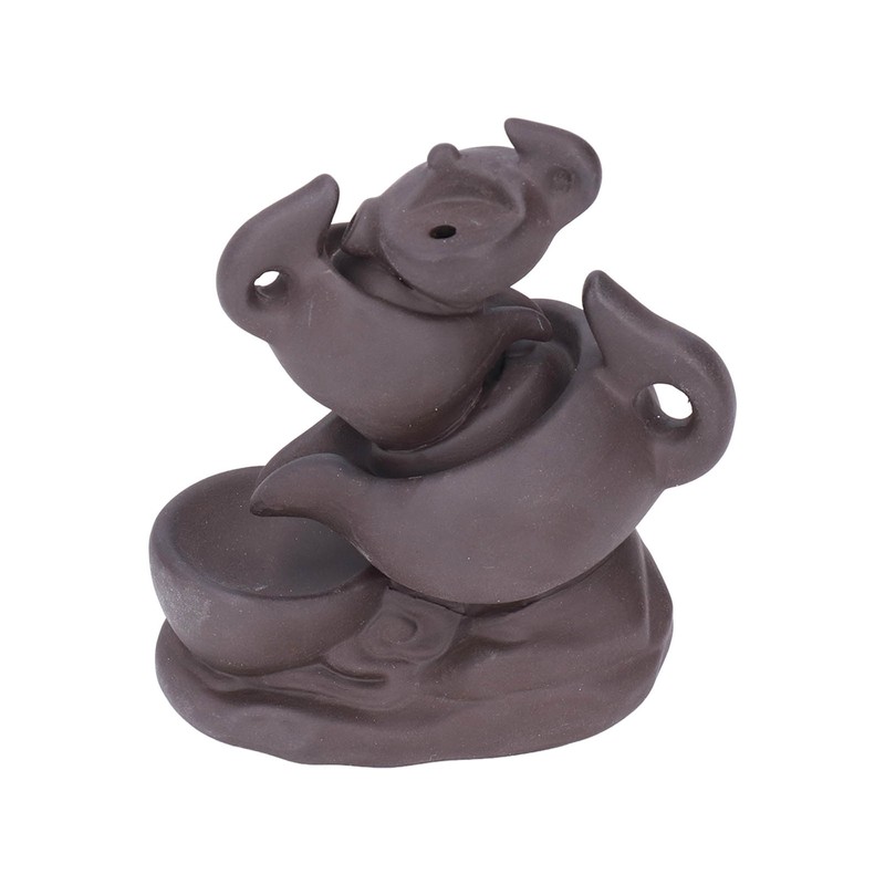 Insence Waterwall Antique Purple Sand Auspicious Cloud Teapot Backflow Sandalwood