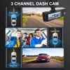 MIOLLYBO 1080P Dash Camera with WiFi for Cars, 3 Channel