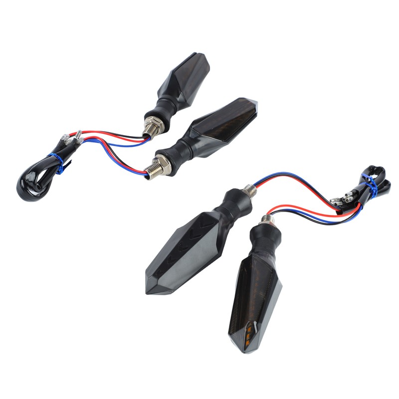 4Pcs Motorcycle Turn Signal Light 12LED 12V Universal Sequential Indicator