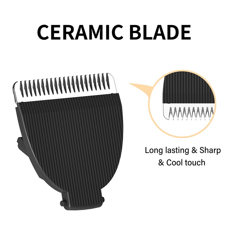 MANSPOT Black Replaceable Blade (2Pcs) Men’s Manscape Trimmer, Ceramic Blade