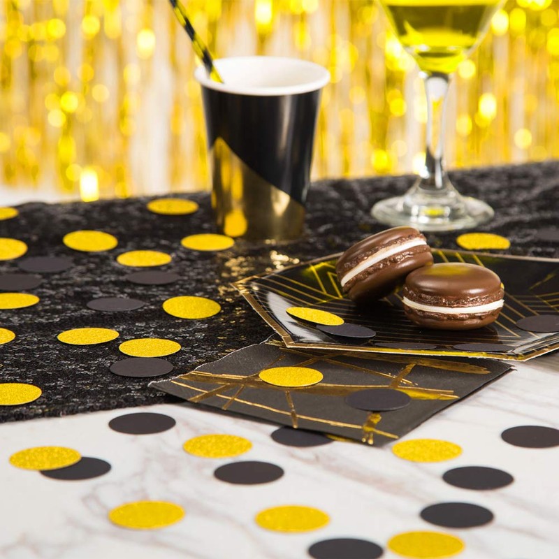 MOWO Glitter Paper Confetti Circles Wedding Party Decor and Table