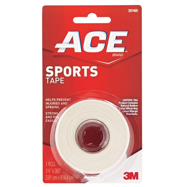 ACE Sports Tape, 1.5 Inches X 10 Yards (Pack of 3)