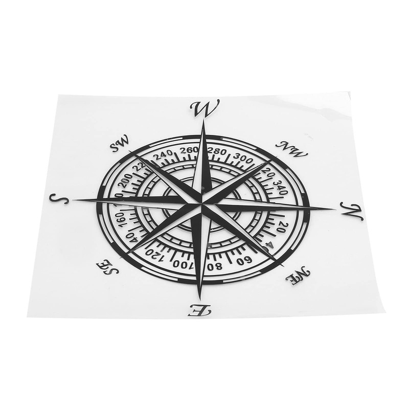 Car Compass Graphic Vinyl Sticker, Mountain Compass Sticker, Compass Sticker,