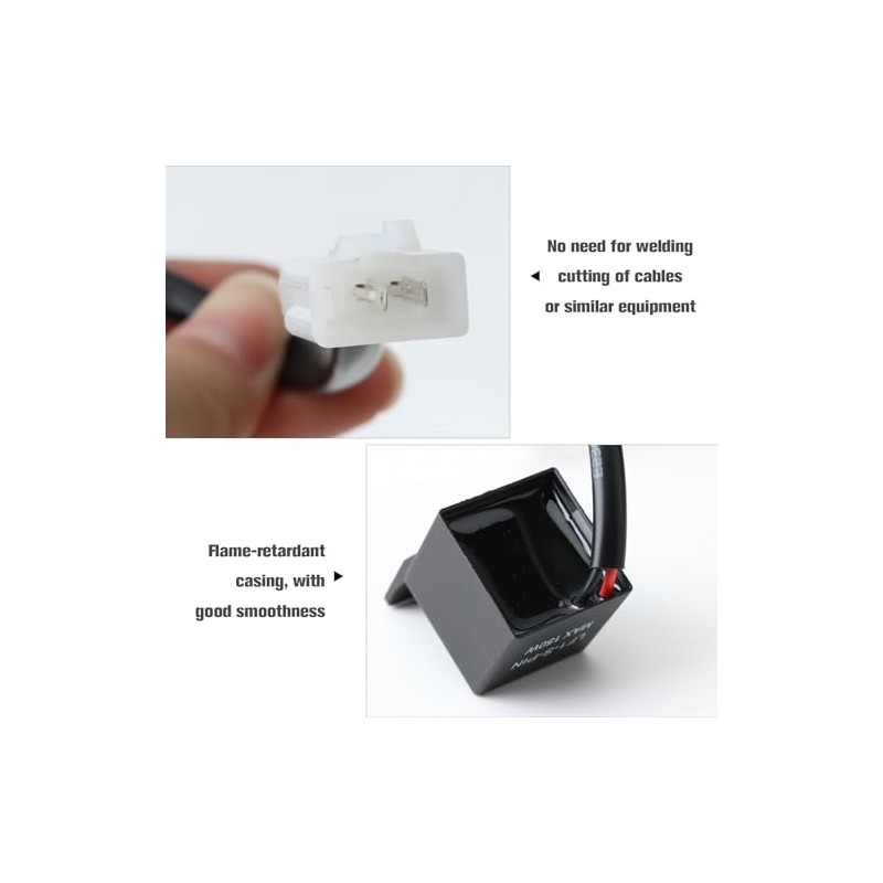Pack of 2 LED Indicator Relay 12 V 2 Pin,