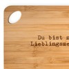 Mr. & Mrs. Panda Bamboo Chopping Board with German Text