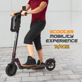 Electric Scooter Accessories - Storage Bag 3L Waterproof EVA Hard Shell, Scooter Phone Holder & 90" Scooter Strap - Essential Electric Scooter Accessory for Adults, Urban Riders, and Daily Commuters