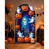 Halloween Photo Backdrop- Reusable Double-Sided Background for Parties and Events