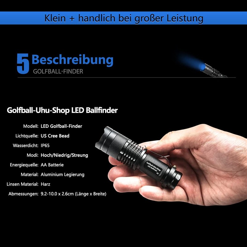 Golfball-Uhu -Shop LED Ball Finder Finds Bulk Golf Balls –