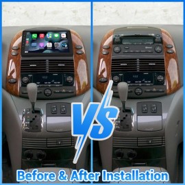 Unbranded 9" Android 12 Carplay GPS Navi For Toyota Sienna 2004-2010 Car Stereo Radio JBL
