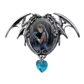 Water Dragon Enchanted Cameo Pendant by Anne Stokes
