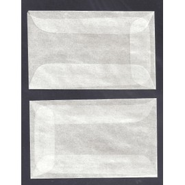 100 #1 Glassine Envelopes Measuring 1 3/4 x 2 7/8 inches